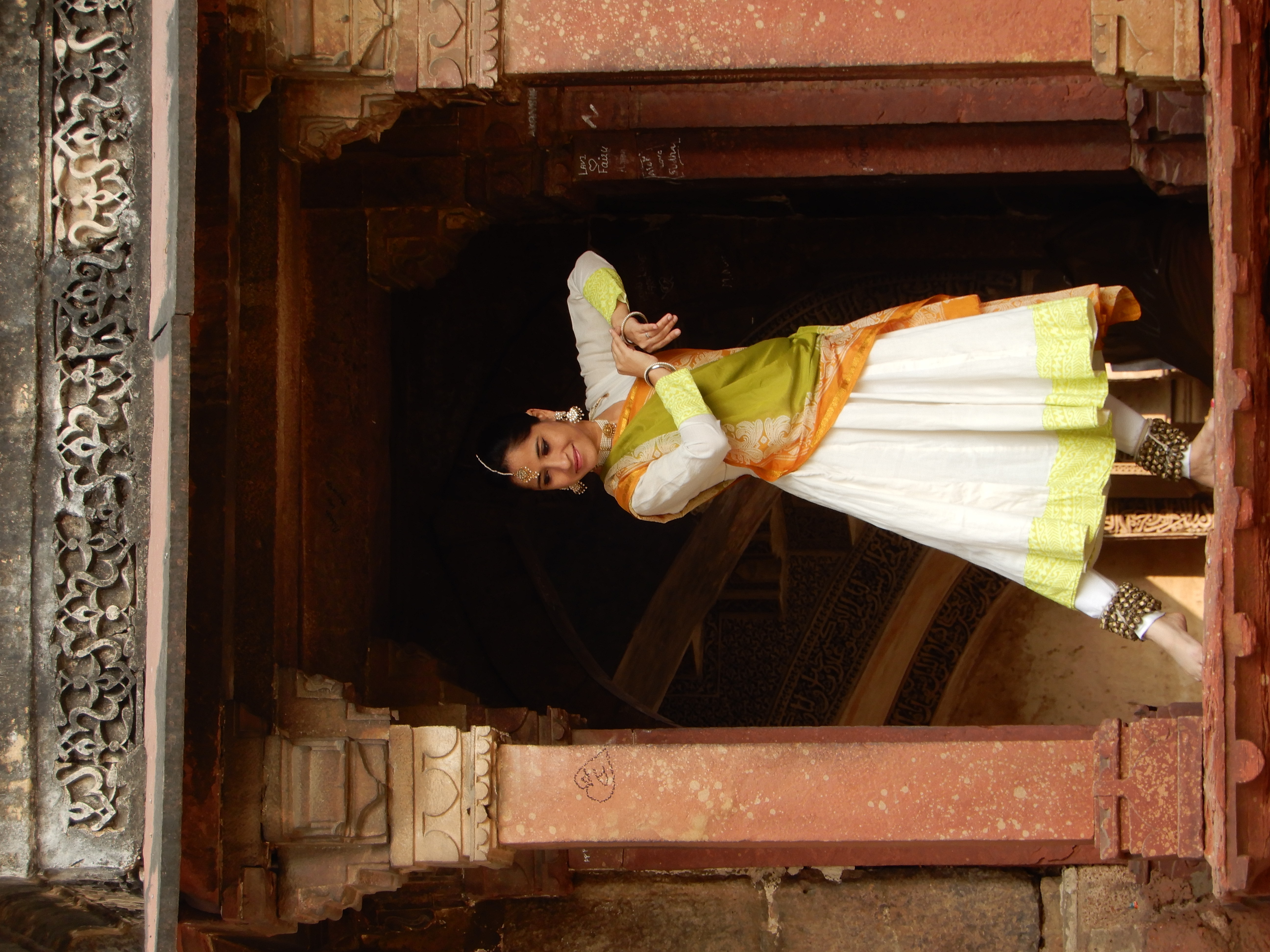 Raman in a stone arch