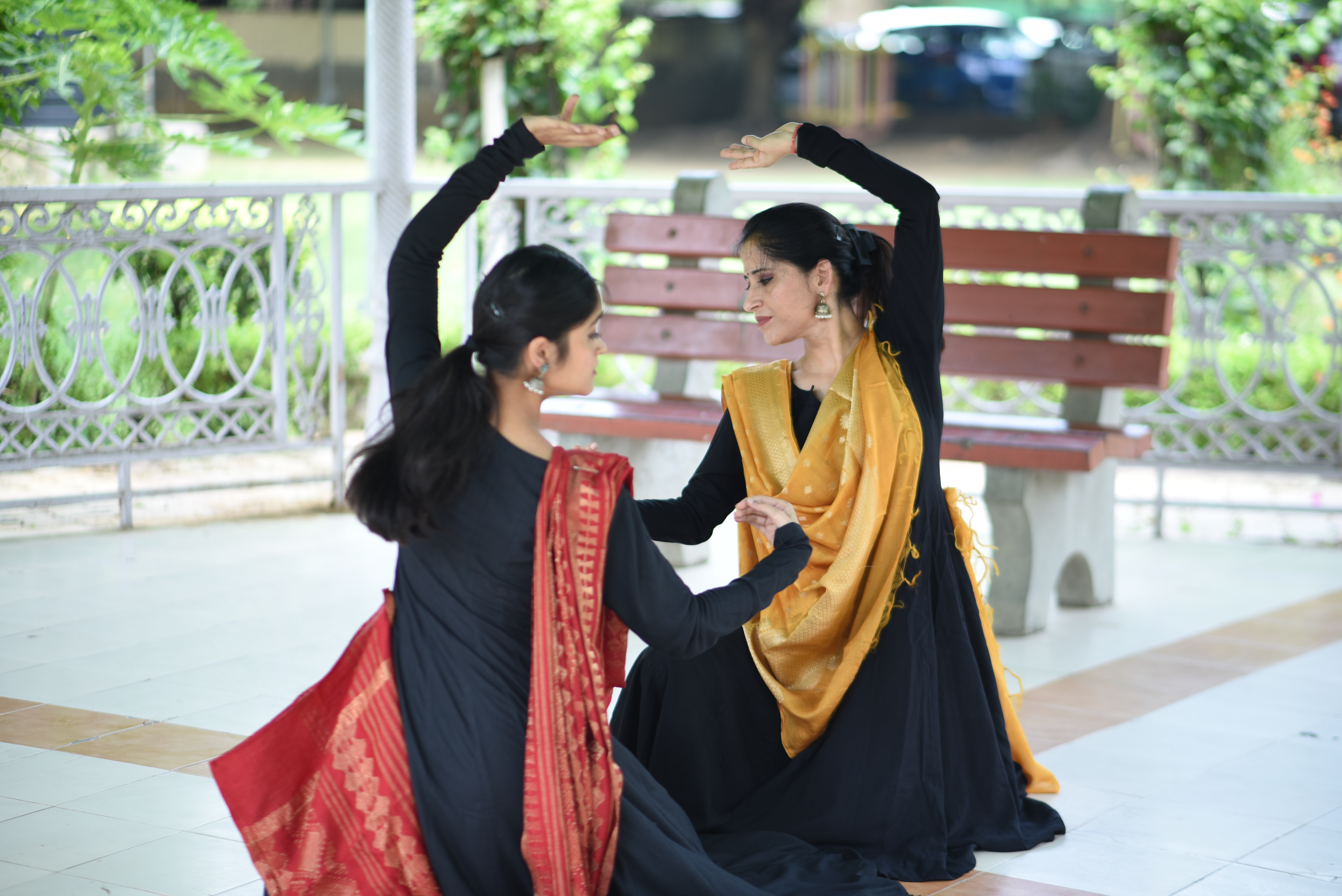 Raman teaching a student